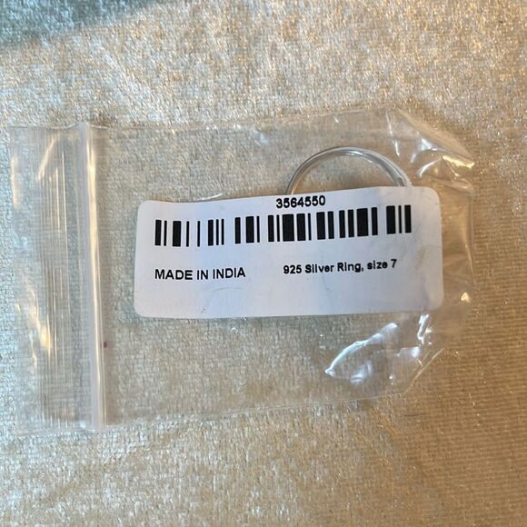 Australian Black Tourmaline Solitaire Ring in Sterling Silver sz7 NWT - Picture 13 of 14